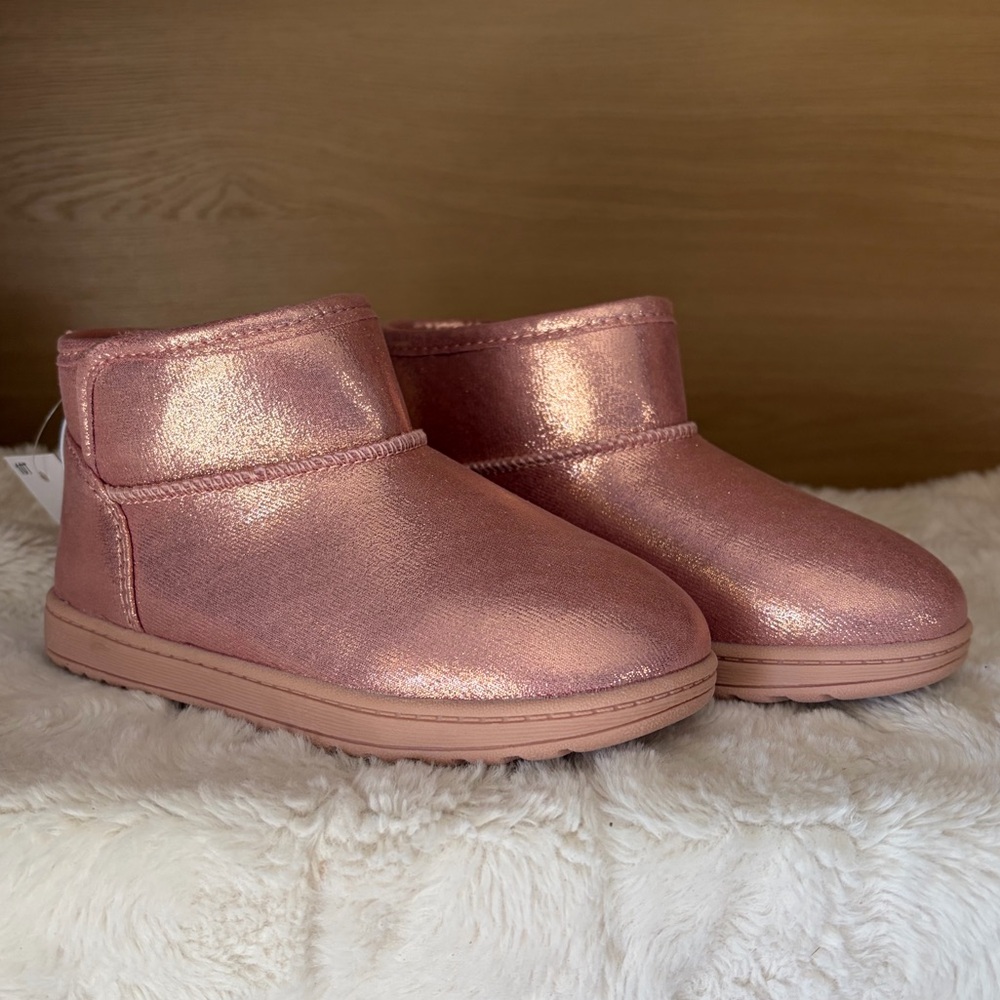 ✨$18✨NWT•Jumping Beans Nala Toddler Girls Ankle Boots | Pink Sparkle | 10 T